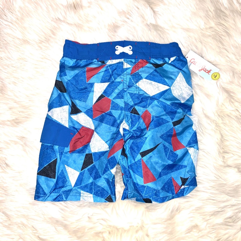 Cat & Jack Boys Geometric Swim Trunks